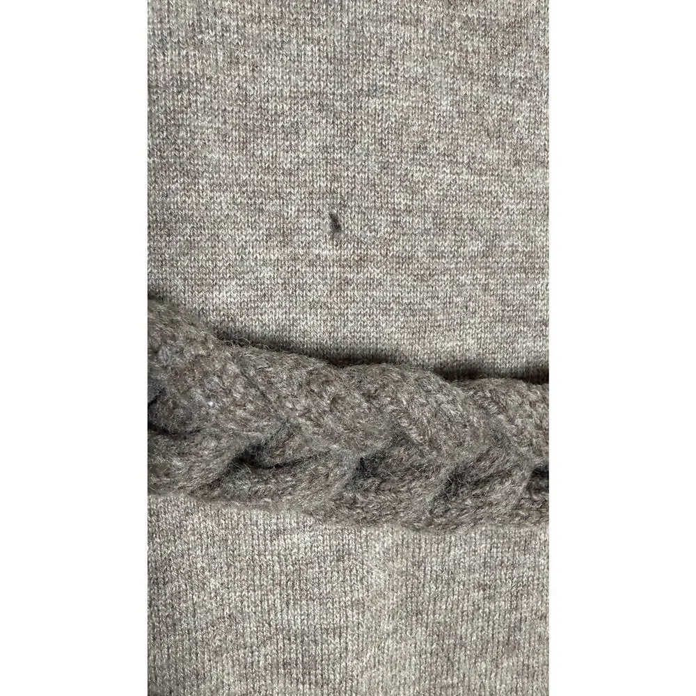 25 Janvier Paris Women's‎ 100% Cashmere Midi Sweater Dress Rope Detailing